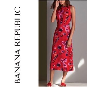 NWT Banana Republic Reversible Vivid Floral Dress